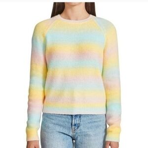 BB Dakota by Steve Madden women's sweater size L yellow and pink new wit…